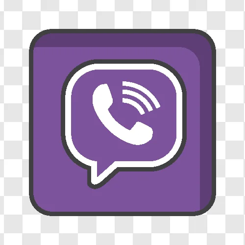 viber square line icon