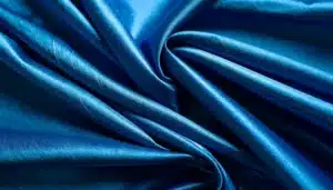 blue silk fabric texture close up