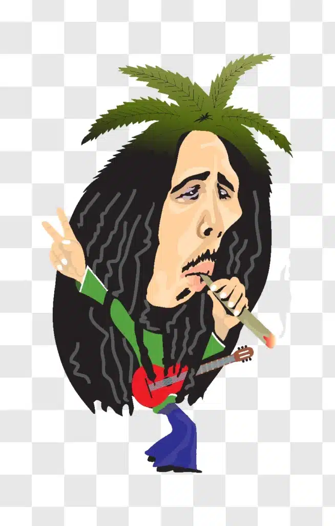bob marley illustration