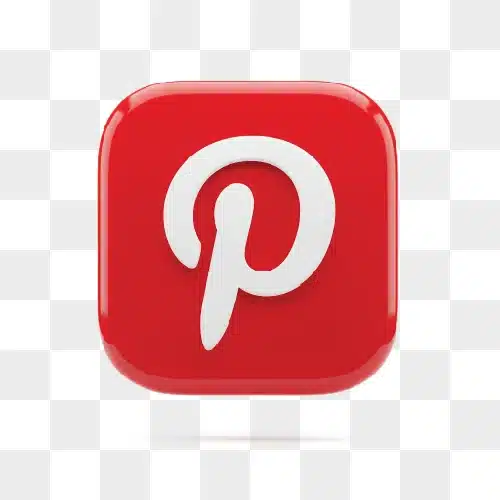 pinterest app logo icon red square white p letter