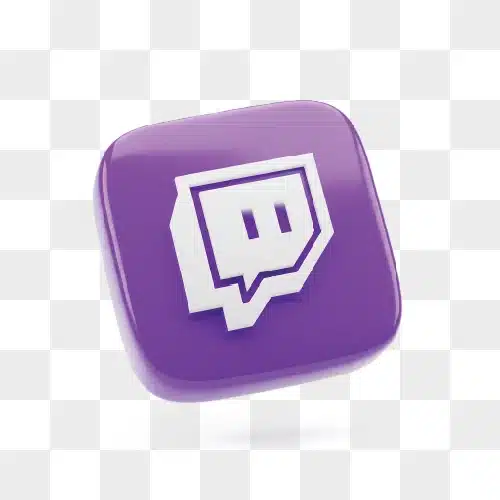 twitch logo icon 3d render
