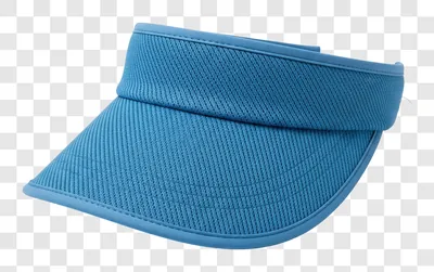a blue visor cap for sun protection and sports activities edited