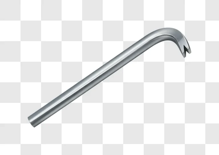 a shiny metal crowbar tool for construction and demolition edited