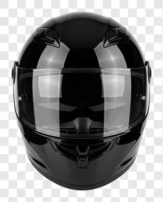a sleek black motorcycle helmet with a clear visor