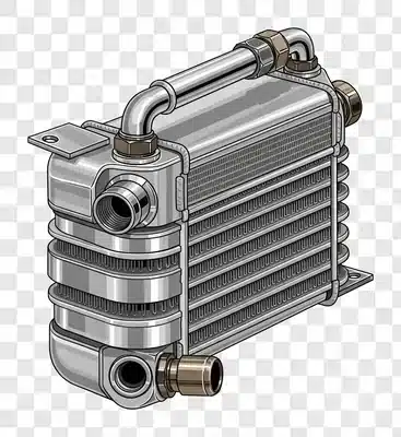 automotive oil cooler heat exchanger component