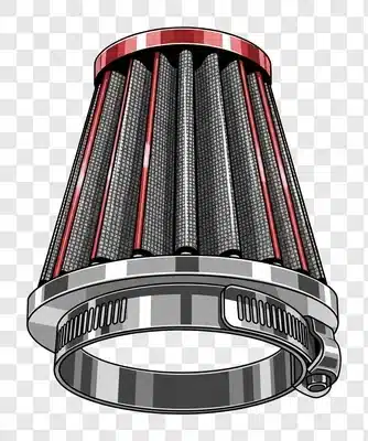 automotive cone air filter with clamp edited edited