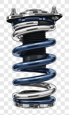 automotive performance coilover suspension system with blue and silver springs edited edited