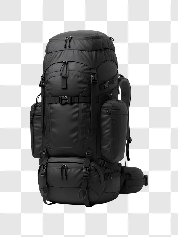 black hiking backpack for outdoor adventures edited