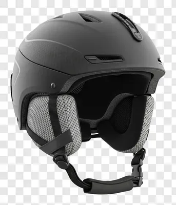 black ski helmet for winter sports protection