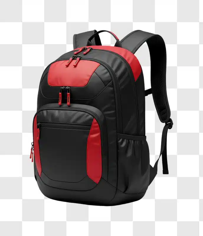 black and red backpack for travel and school edited