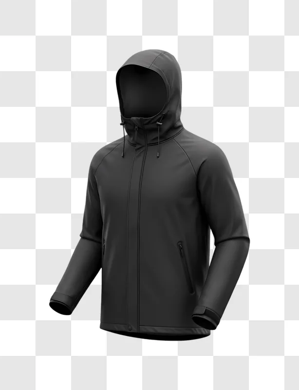 black hooded jacket for men outdoor wear edited