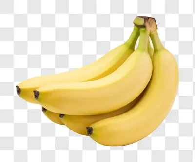 bunch of ripe yellow bananas isolated on white background