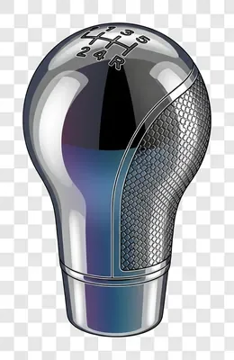 chrome gear shift knob with textured grip