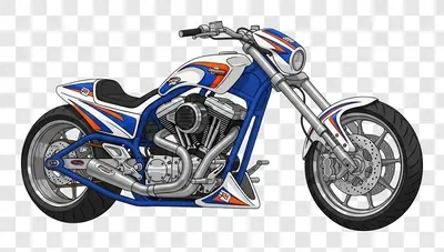 custom blue and white motorcycle with orange accents edited edited