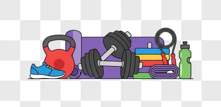 fitness equipment collection for a healthy lifestyle workout edited