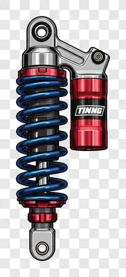 high performance motorcycle rear shock absorber with reservoir