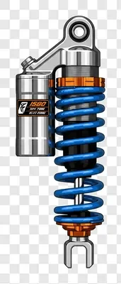 high performance motorcycle shock absorber with blue spring