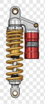 high performance motorcycle shock absorber with external reservoir