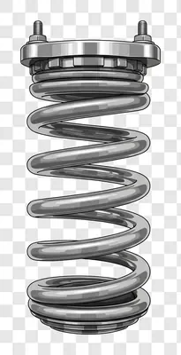 industrial heavy duty coil spring with metal plates