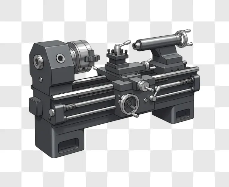 industrial metal lathe machine for metalworking and manufacturing edited