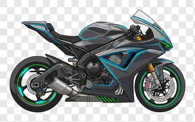 modern sport motorcycle with neon accents edited edited