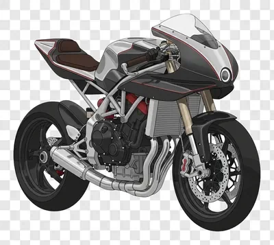modern sport motorcycle with sleek design and powerful engine edited edited