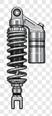 motorcycle rear shock absorber with reservoir