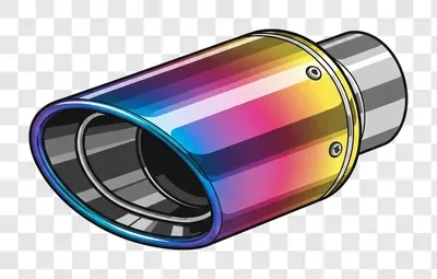 rainbow exhaust tip for car modification