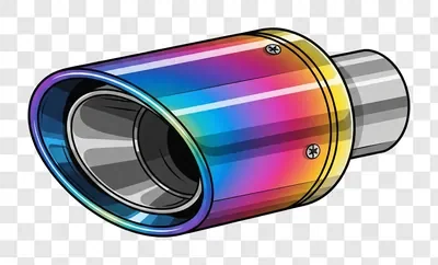 rainbow exhaust tip for cars