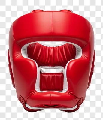 red boxing headgear for martial arts training and competition