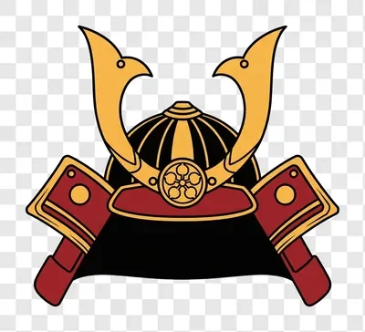samurai helmet icon vector illustration