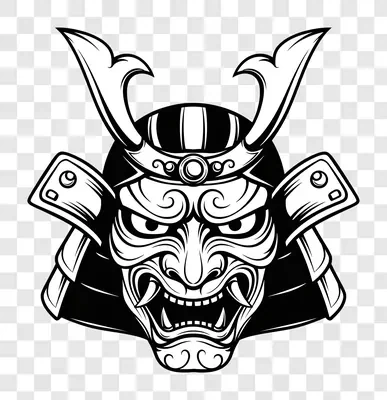 samurai mask illustration edited edited