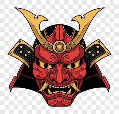 samurai mask warrior demon oni japanese culture
