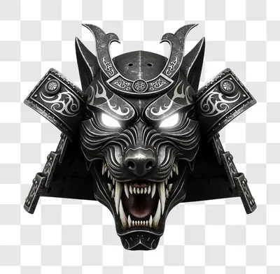 samurai wolf mask warrior spirit fierce animal
