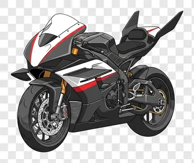 sport motorcycle illustration isolated on white background