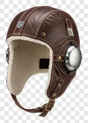 vintage leather aviator hat with goggles and ear flaps