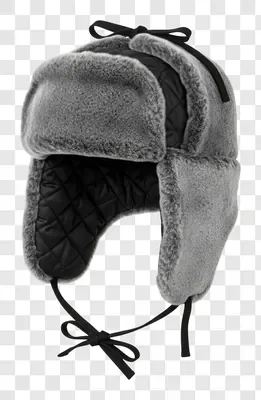 winter ushanka hat with fur trim and ear flaps