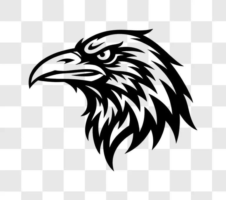 aggressive eagle head graphic design edited