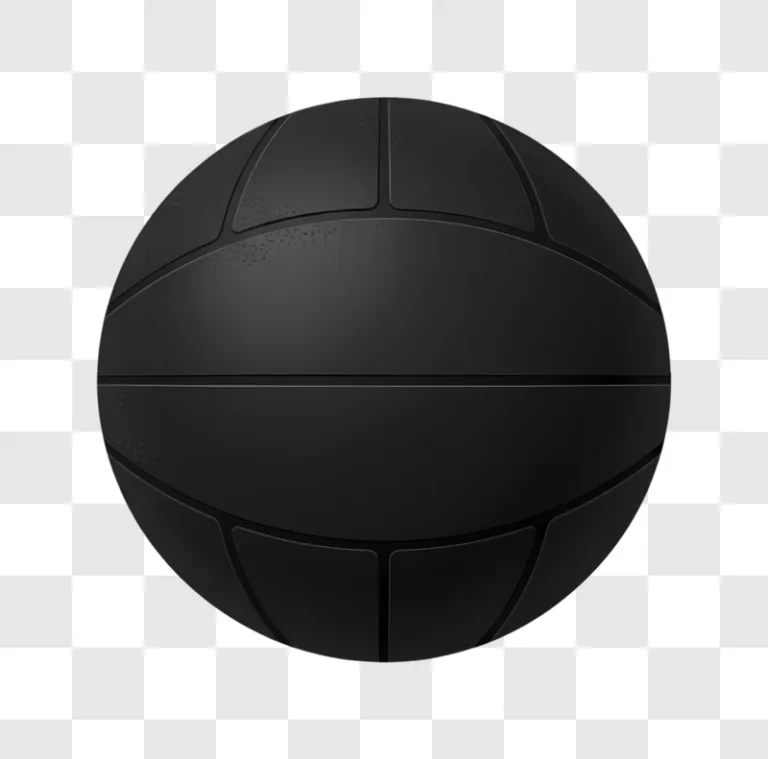 black volleyball ball edited
