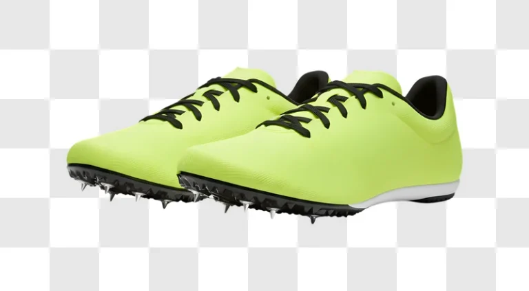 bright yellow track spikes with black laces edited