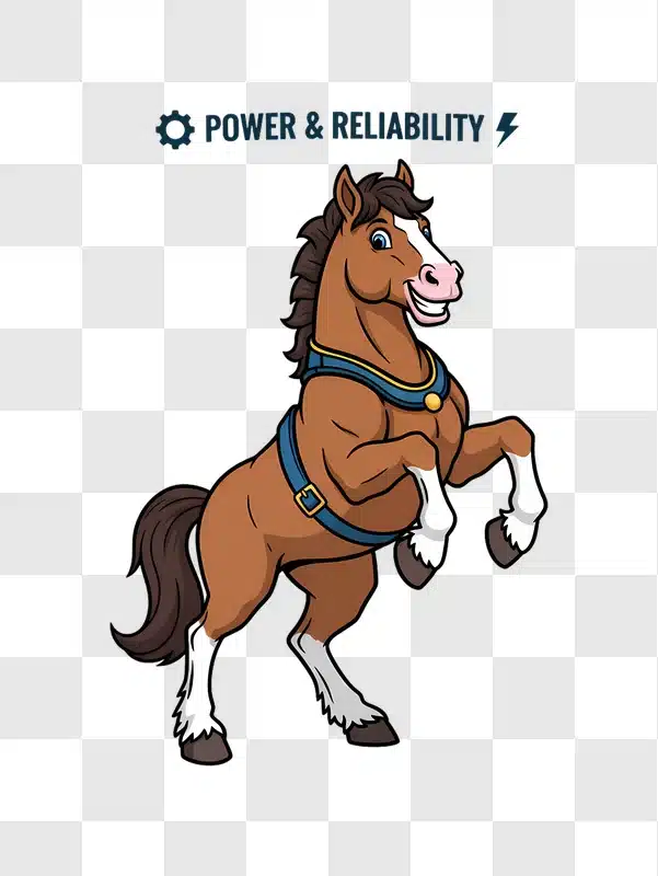 cartoon horse power and reliability edited