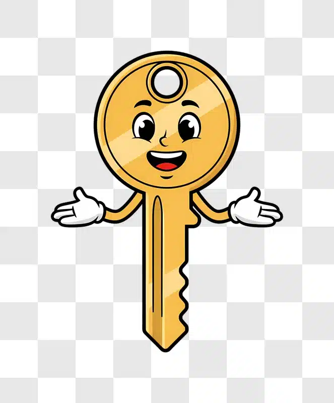 cartoon key character welcoming gesture edited