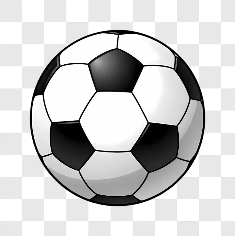 classic black and white soccer ball design edited