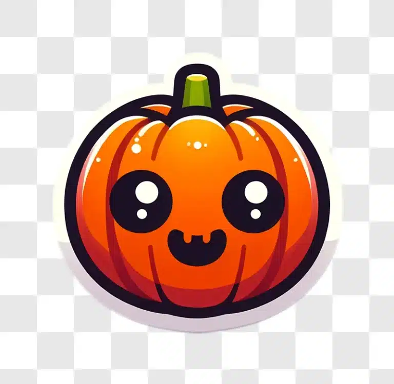 cute kawaii halloween pumpkin character edited