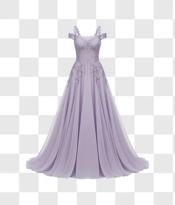 elegant lavender offtheshoulder prom dress with intricate embellishments edited