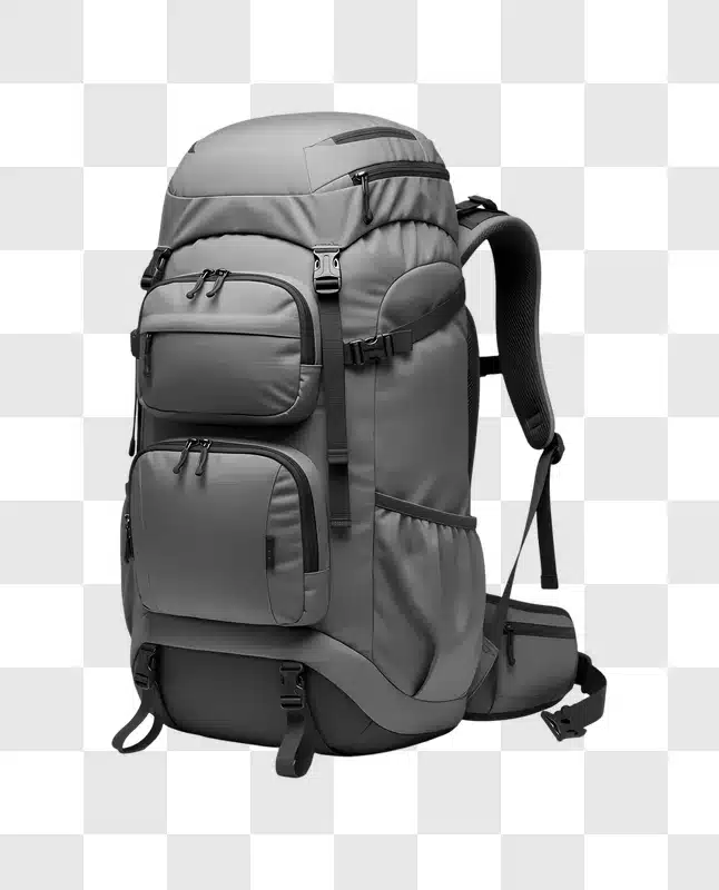 gray hiking backpack for outdoor adventures edited