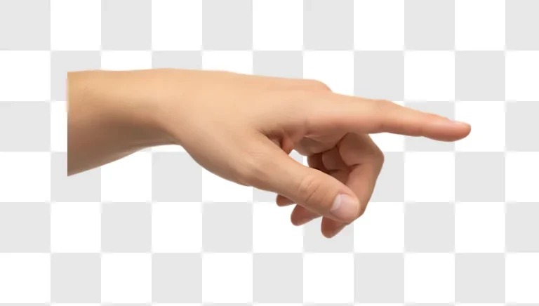 human hand pointing finger edited
