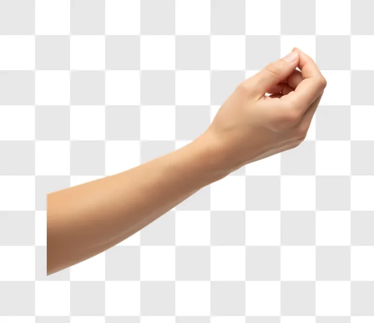 human hand reaching out isolated edited