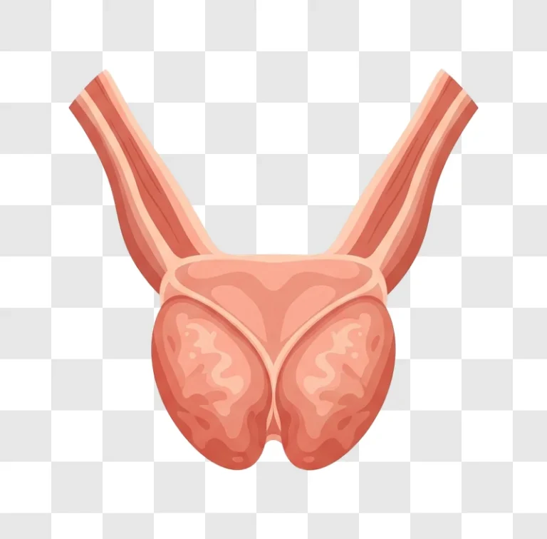 illustration of human prostate gland anatomy edited
