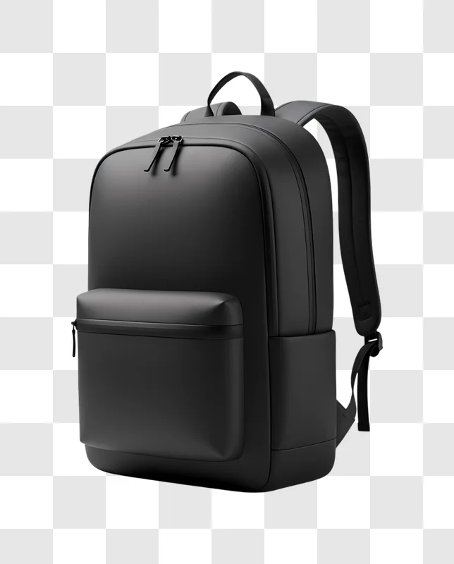 modern black backpack for travel and work edited